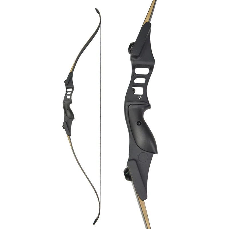 Junxing F177 Recurve Bow Alloy Riser Laminated Limbs 30-50Lbs Draw Weight 28 Inch Draw Length Archery Target Bow
