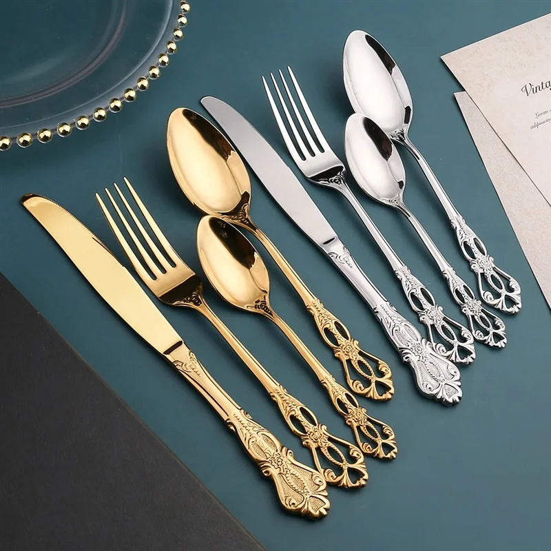 Wholesale Sustainable Stainless Steel 410 Luxury Coffee Stirring Spoon & Dessert Spoon Dinnerware Sets