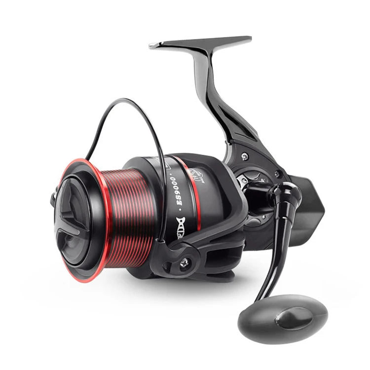 WEIHE 19+1BB Super Big Long Shot Fishing Reel 10000 Series CNC Handle Metal Spool Sea Surf Cast Spinning Reels Saltwater