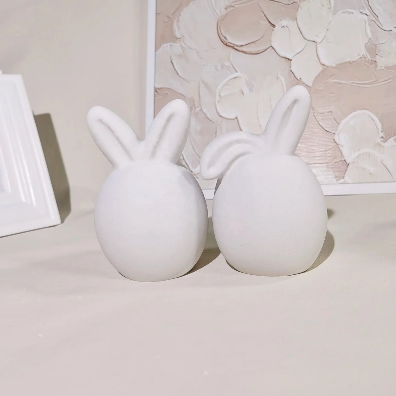 D-8152 Diy Faceless Rabbit 3D Silicone Candle Mold Candle Making Gypsum Form Sculpture Resin Soy Wax Mold Home Decor Art Crafts