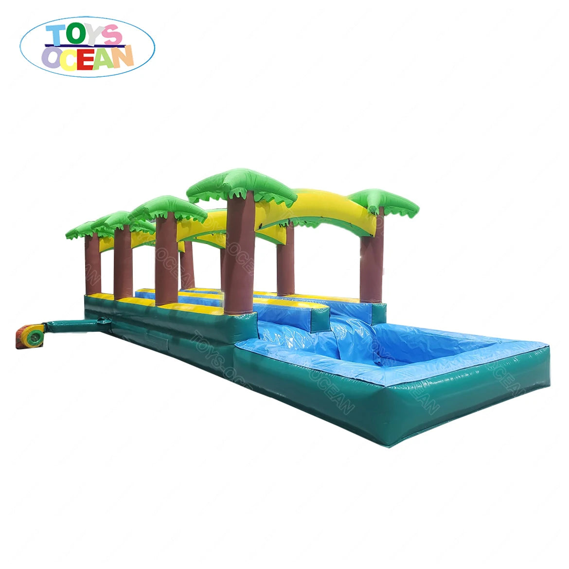 Commercial Outdoor Dual Lane WaterSlide Adult Kids Inflatable Water Slide with Pool