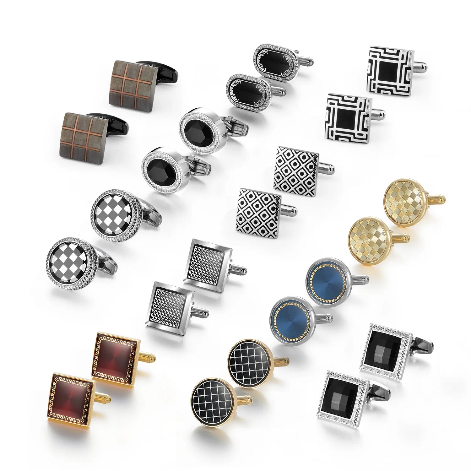 High Quality Designer Brass and Stainless Steel Cufflinks for Men Luxury Cufflinks for Engagement Wedding Party-Gift Ideas