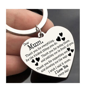 Thank You for Everything Keychain Keyring for Mum Birthday Mothers Day Gift Keychain