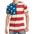 Fitspidawils Mens American Flag T-shirt Patriotic Vintage Shirts 4th of July Short Sleeve Hipster Tee Shirt