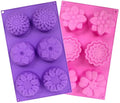 6-Cavity Assorted Silicone Mold for DIY Handmade Cake Biscuit Chocolate Muffin Soap-for Flower Shaped creations