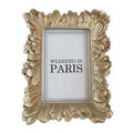 Customized 4x6 Gold Ginkgoleaf Photo Frame Premium Resin Painting Picture Frame Fine Workmanship for Vintage Home Decorations