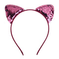 Designer Princess Hair Accessories Flip Fish Scale Cat Ear Headband Sequin Hair Bands for Girls Kids Children Headbands