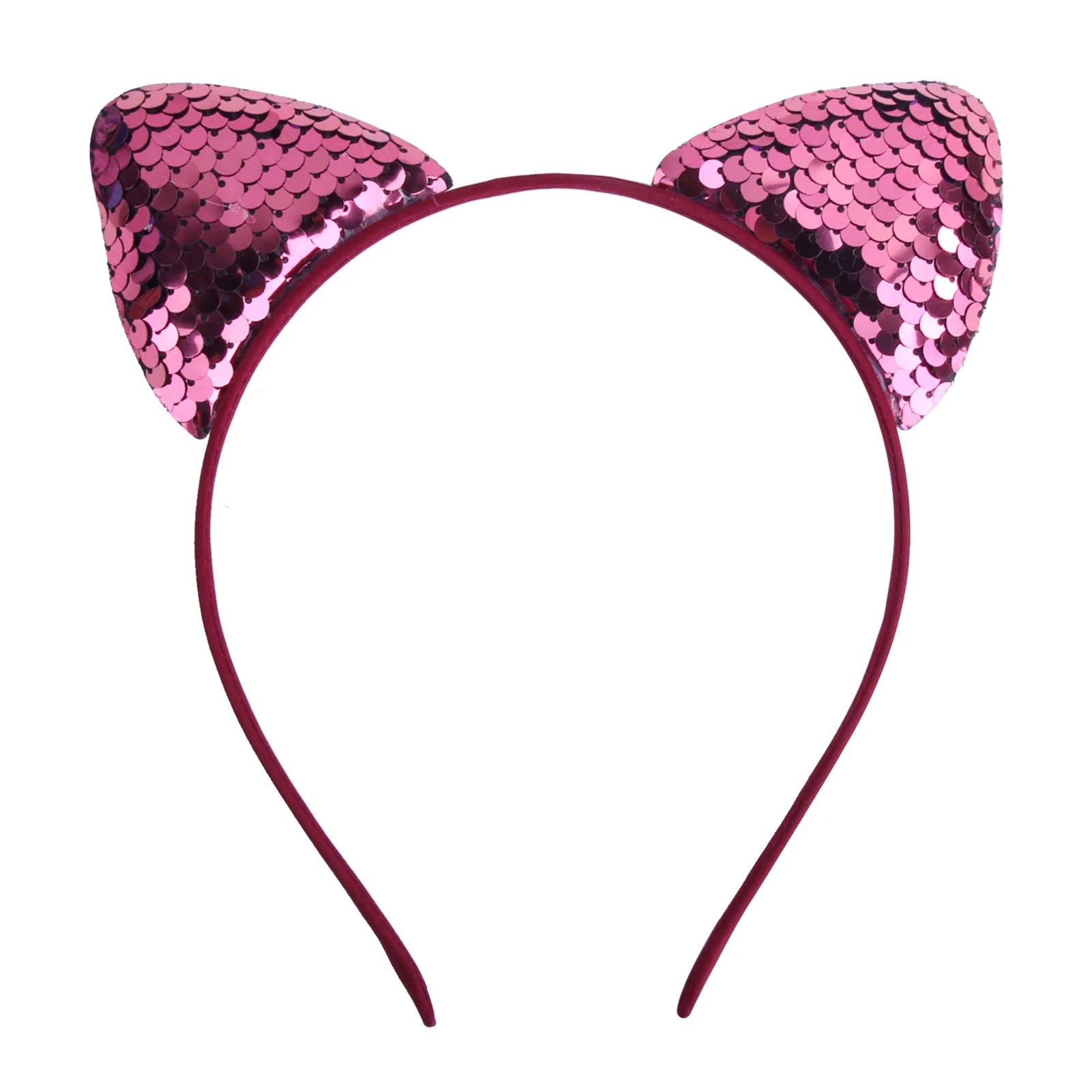 Designer Princess Hair Accessories Flip Fish Scale Cat Ear Headband Sequin Hair Bands for Girls Kids Children Headbands