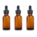 Wholesale Luxury Blue 30ml 1oz Amber Glass Bottles Manufacturers' Product with Dropper Sealing and Screen Printing MOQ 100pcs