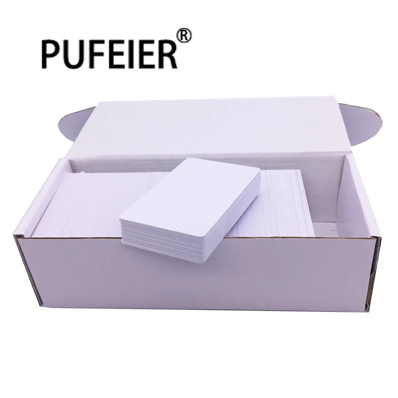 230PCS/Box Inkjet Two Sides Printable Blank White PVC ID Card Without Chip for Epson Canon Printer Tray 85.6*54*0.76mm