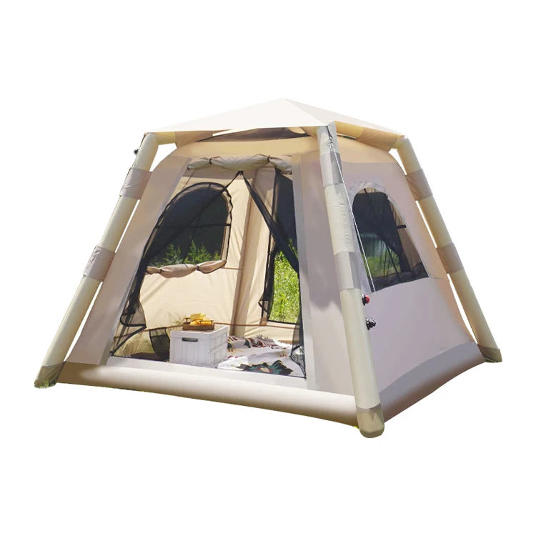 Factory Direct Sale Waterproof Inflatable House Tents Outdoor Camping Oxford Family Party Glamping Air Tent for Sales
