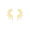 Hip Hop Sunflower Earrings Simple Stainless Steel Sunflower Earrings