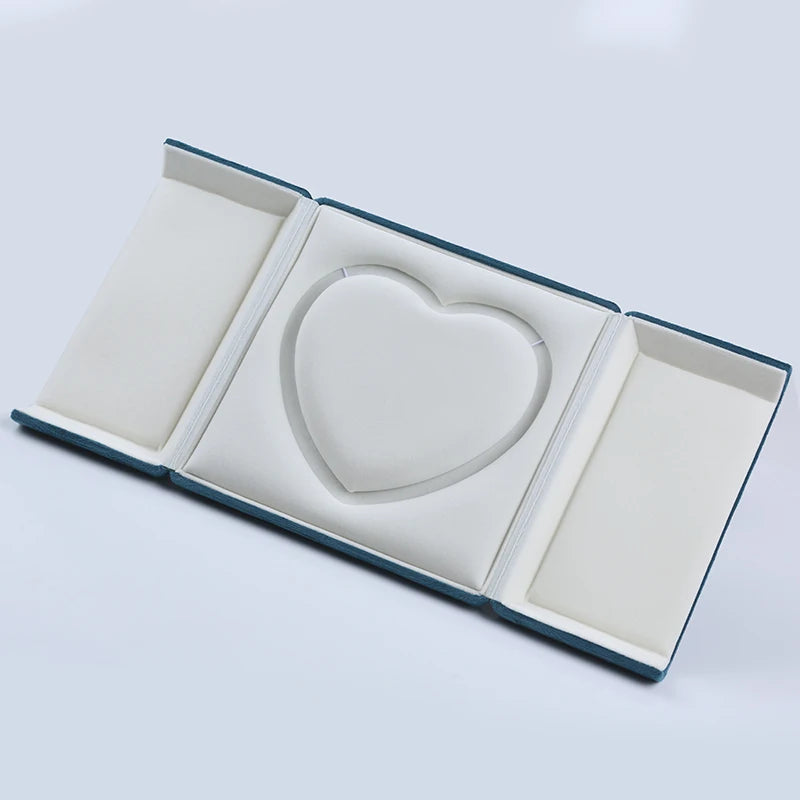 2023 the New Zhuji Fashion and Elegant Velvet Heart Jewelry Gift Box