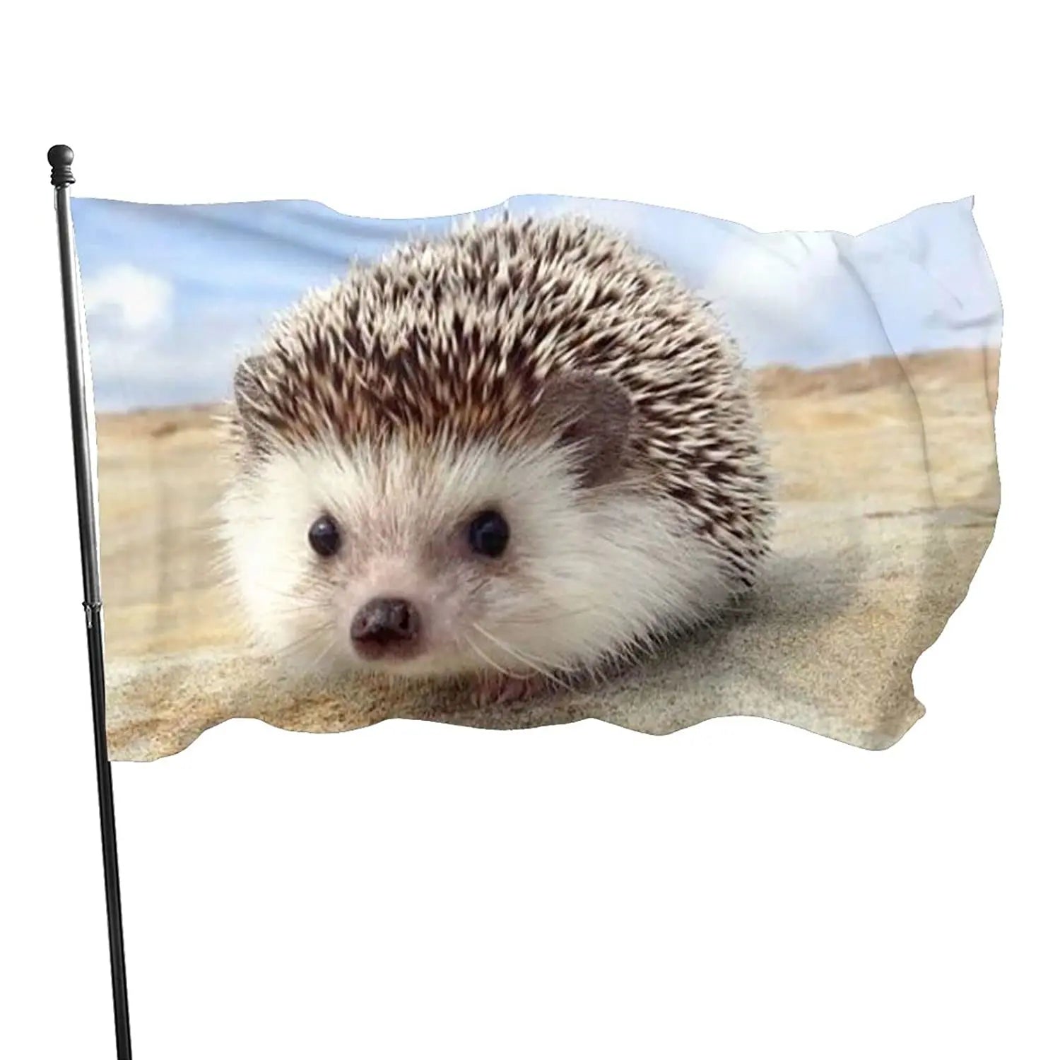 New Sale Vibrant Colors Little Hedgehog Flag for Welcome Indoor Outdoor Decoration