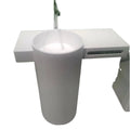 GM-stone GM-3015 Modern Wall-Hung Sink High-Class Solid Surface Hand Wash Artificial Stone Pedestal Basin Hotel Use Bathroom