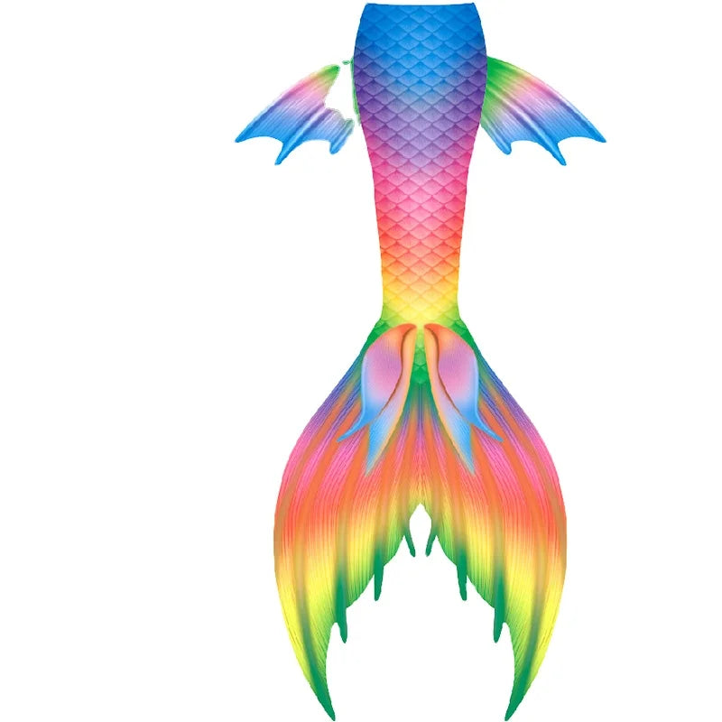 High Quality 2 Piece Set Mermaid Tail Bikini Swimwear Sportswear with Print Design Spandex/Polyester Material Anti-UV Breathable