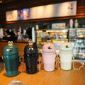 2026 Portable 480ml Rabbit-Style Thermo Stainless Steel Travel Cup Cute Milk Bottle with Strap