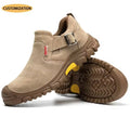 Hot Insulated Boots Genuine Leather Boots Lightweight Work Safety Shoes Steel Toe Puncture-proof Industrial Safety Boots