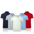 A164 New Solid Color Mens Polos Shirts Short Sleeve Casual Polos Hommes Fashion Summer Lapel Male Tops Custom Made BSCI Adults
