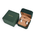 Luxury Green Microfiber Jewelry Box Premium Packaging with Custom Logo for Rings Necklaces Earrings Bangles
