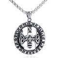 Men's and Women's Round Stainless Steel Unisex Cross Pendant HIPHOP Trendy Fine Pendants & Charms Jewelry for New Year's Gift