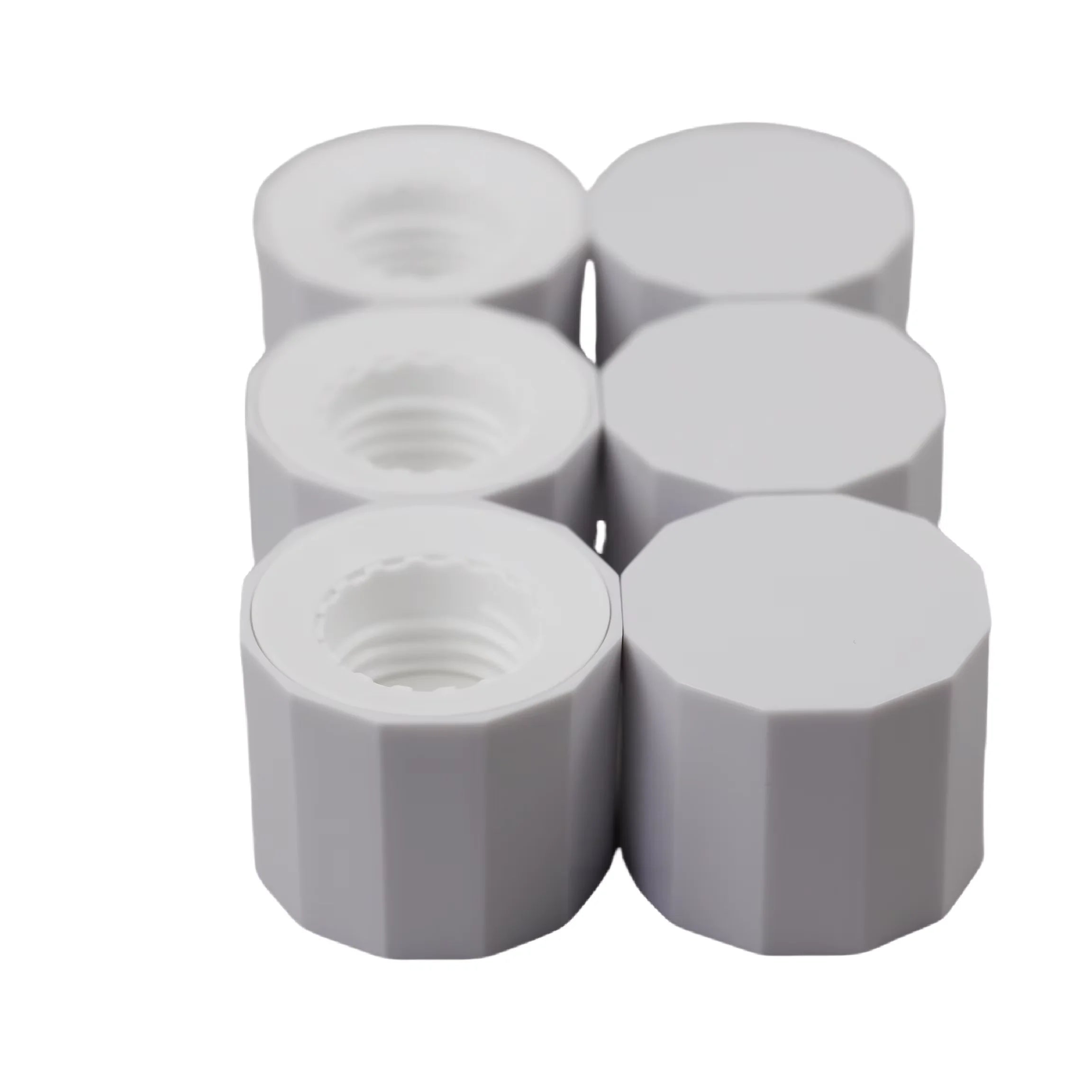 18mm Milk White Plastic Cosmetic Bottle Caps 18/410 Screw Cap