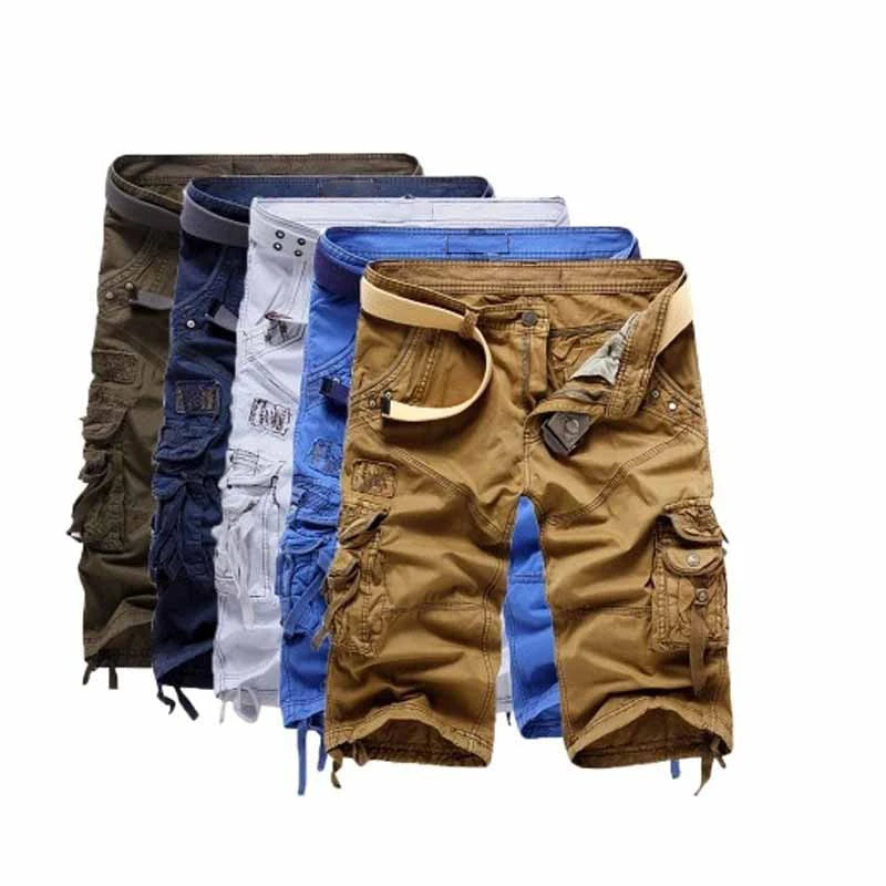 Mens Jorts Lightweight Multi Pocket Casual Cargo Short Pants With No Belt Men's Cargo Shorts