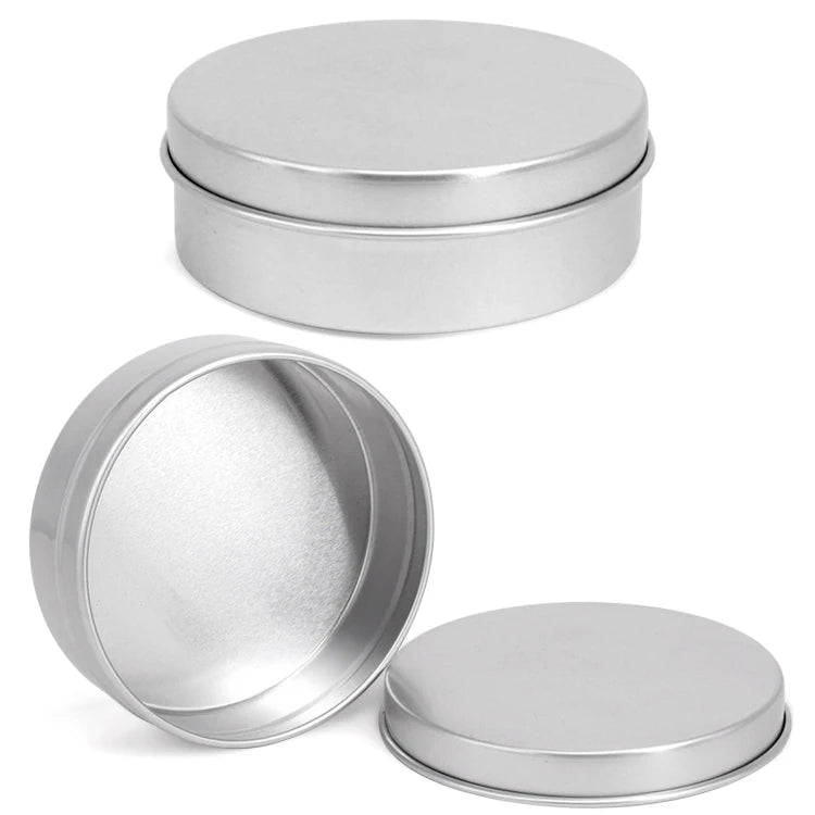 Custom Aluminium Metal Containers Candle Tins Cans Round Aluminum Metal Packaging Cosmetic Tin Can