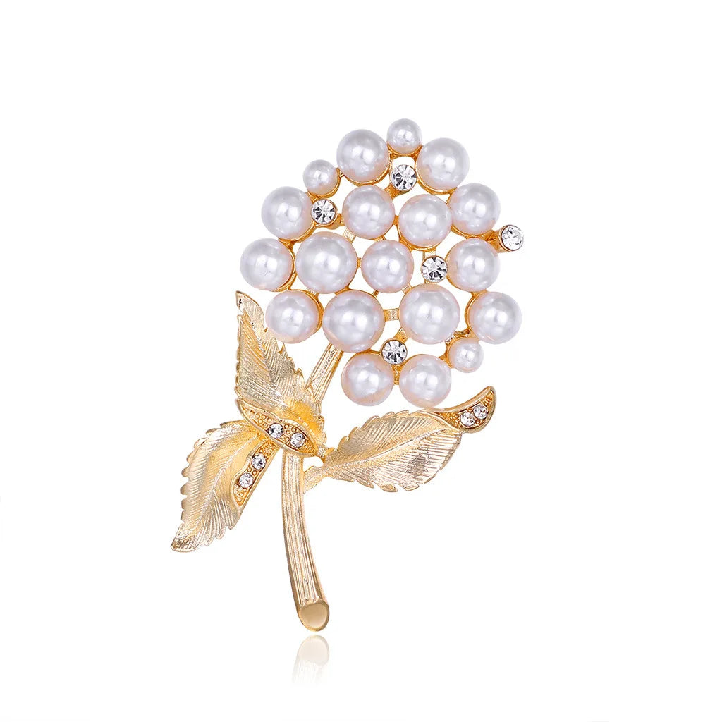 DRAL906 Fashion Flower Pearls Brooch Women Brooches Wholesale Jewelry Accessories