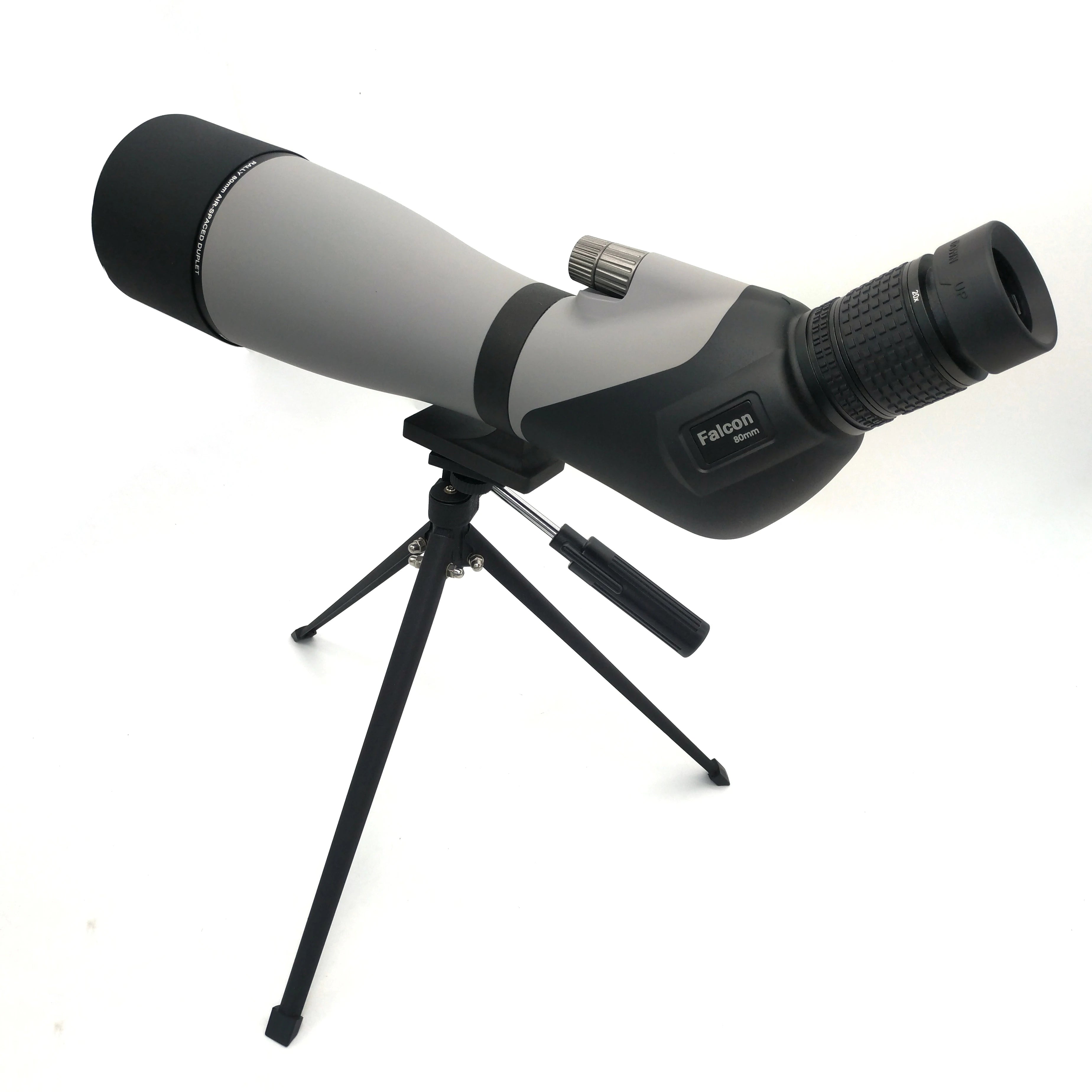 Spotting Scope with Tripod Phone Adapter 20-60x80 BAK4 Monocular Telescope 45 Degree