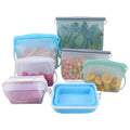BPA Free Eco Friendly Kitchen Healthy Leakproof Silicone Food Storage Bag and Container Reusable Silicon Food Storage Pouch Bags