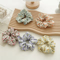 2024 Spring and Summer Fashion Elastic Hair Tie for Women Ponytail Holder Lovely Flower Hair Scrunchies Accessories