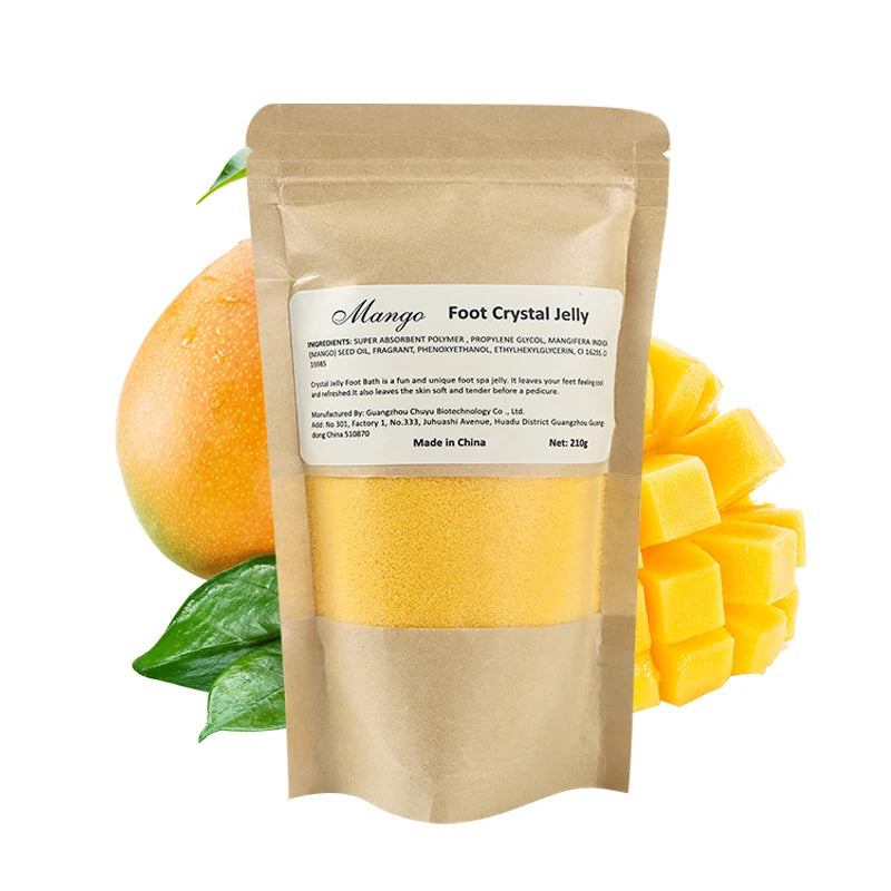 Crystal Jelly  Soak: Renew Your Feet - Relieve Purify and Nourish Mango Scents