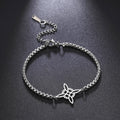 Myshape Witchcraft Witch Knot Charm Bracelet Women Stainless Steel Box Chain Bracelets on Hand Wicca Amulet Jewelry Gift 2022