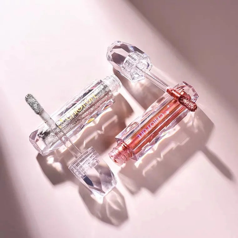 FAYE COSMETICS Diamond Full Transparent Lip Glaze Empty Tube Transparent Empty Bottle 4ml Lip Gloss Tube
