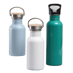 Hot Selling 500ml Wholesale Metal Sport Water Bottle Single Wall Stainless Steel Sport Drinking Bottle