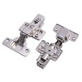FGVSLIDE Iron Kitchen Cabinet Hinge 4 Hole Square Plate Soft Close Door Hinges Furniture Hinges