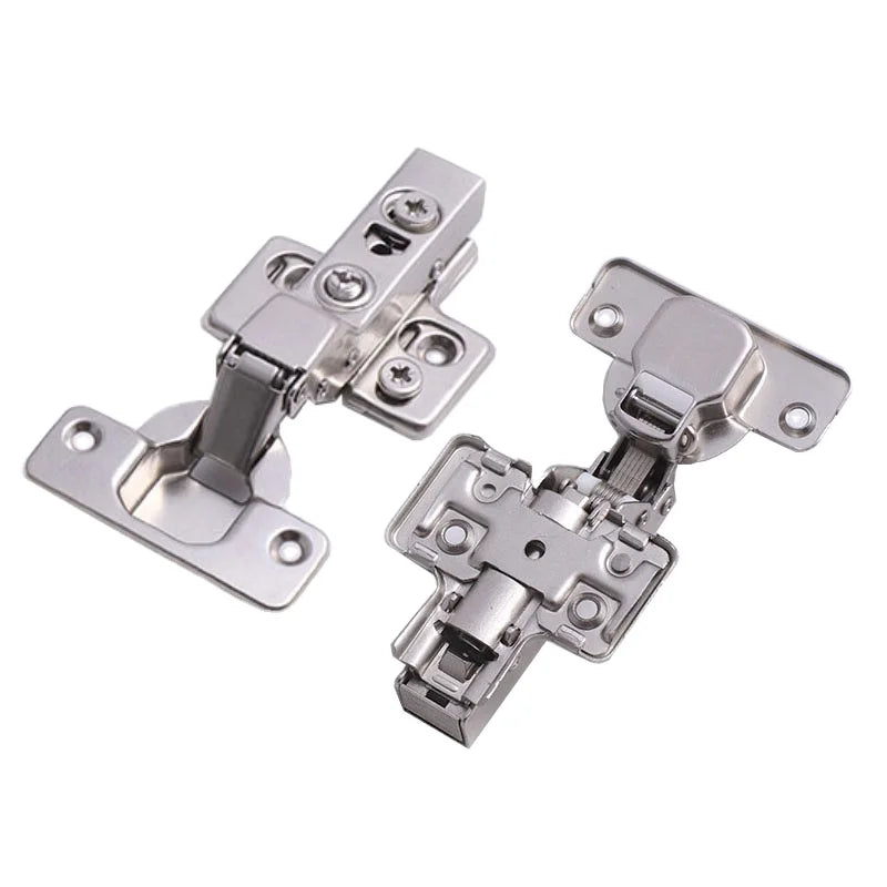 FGVSLIDE Iron Kitchen Cabinet Hinge 4 Hole Square Plate Soft Close Door Hinges Furniture Hinges