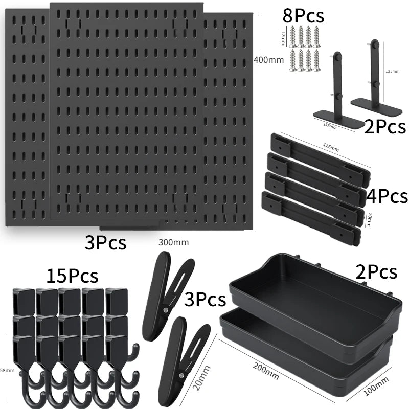 Multifunctional Space-Saving Plastic Desktop Organizer Can Stand Clip No Hole Punching Required Installation Type Standing Type