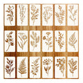 Reusable Flower Stencils Painting Crafts Templates Drawing Stencil for Painting on Wood Wall Furniture