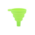 Green Large Mouth Food Grade Oil Deflector Collapsible Kitchen Folding Funnel Silicone