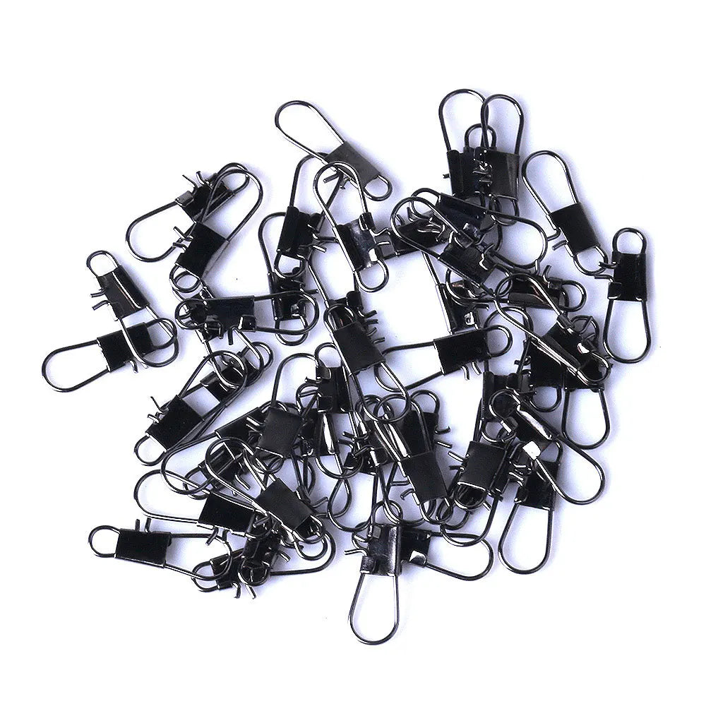 50pcs/bag  Fishing Pin Japanese Snap Fishing Snap Cross Lock Snap