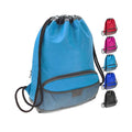 Waterproof Polyester Drawstring Backpack with Polyester  Lining Fashion Gym Bag