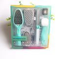 LOW MOQ Wholesale Price Pvc Box Packing Foot Care Tools 8 in 1 Pedicure Set