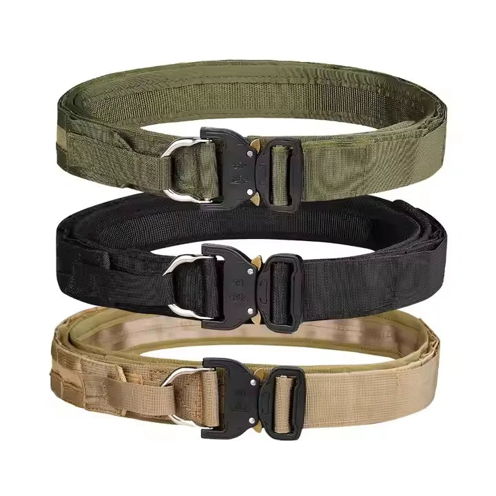 Tactical Outdoor Hunting  Waist Strap Belt  Combat Quick Release Buckle MOLLE Hunting Combat Belt