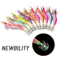 Newbility Luminous Jigs Lure Fishing Shrimp Lure 13.2cm 22g  Squid Hook  Wood Shrimp Octopus Bait