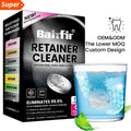 CE Denture Cleaning Tablet Teeth Whitening Effervescent Dental Cleaning Tablet Retainer Cleaner Aligners Cleanser