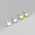 Mini Gold Plated 925 Sterling Silver Star Pendant With Jump Ring Star Charm for Jewelry Making Supplies Wholesale