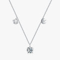 925 Sterling Silver Fashion Fine Jewelry Signs of Zodiac Cancer Symbol Brand Charms Pendant Link Chain Necklace
