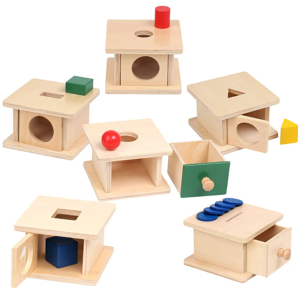 Wooden Education Toys Wholesale Juguetes Montessori Material Educational Toys Imbucare Box for Toddler and Infant Toys